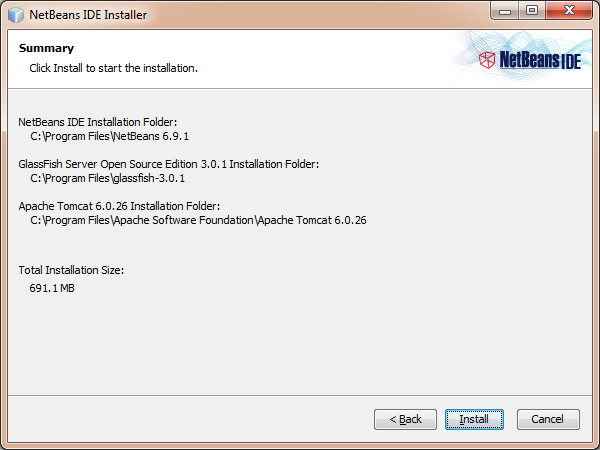 Instalador de NetBeans - Resumen